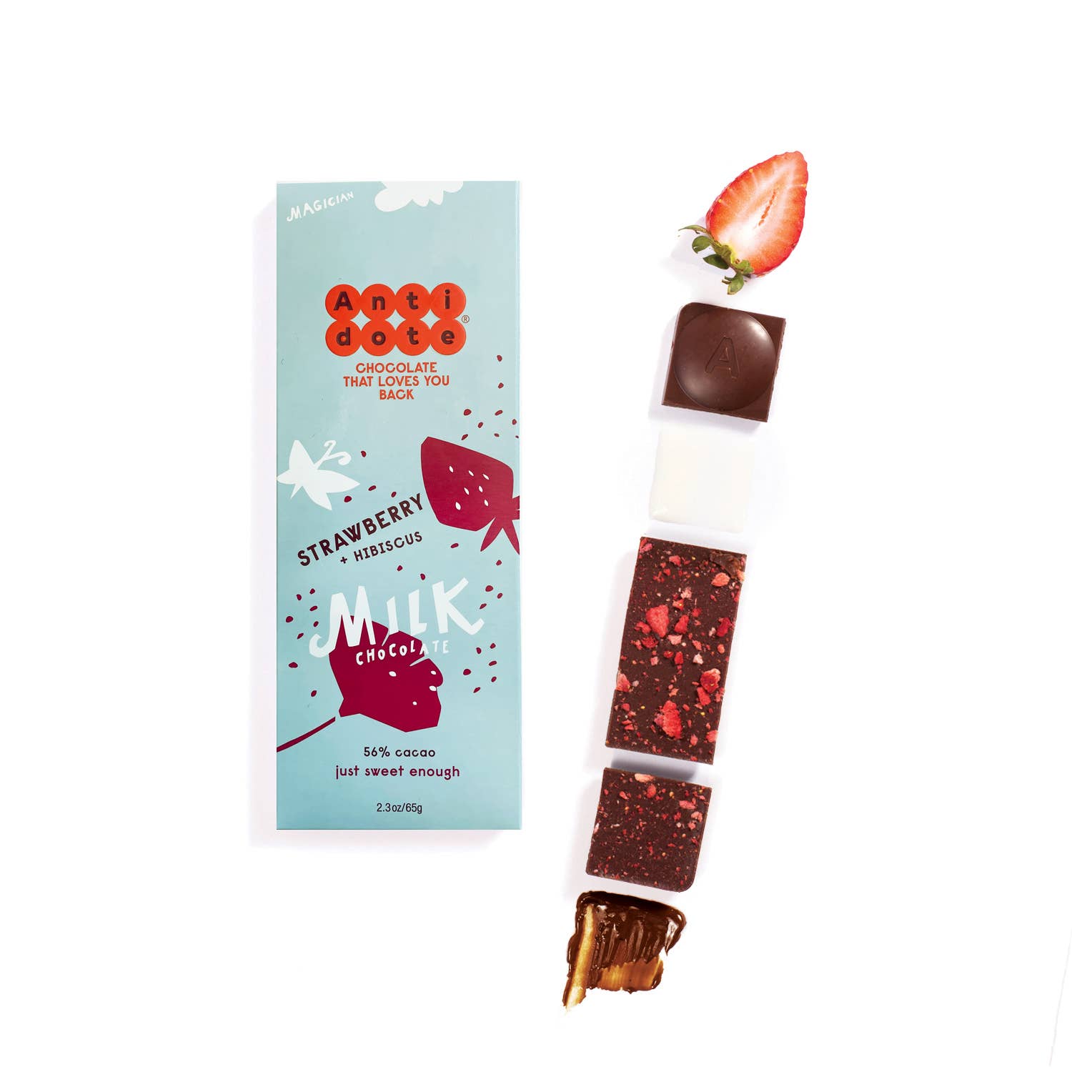 Antidote Chocolate MAGICIAN: STRAWBERRY MILK CHOCOLATE
