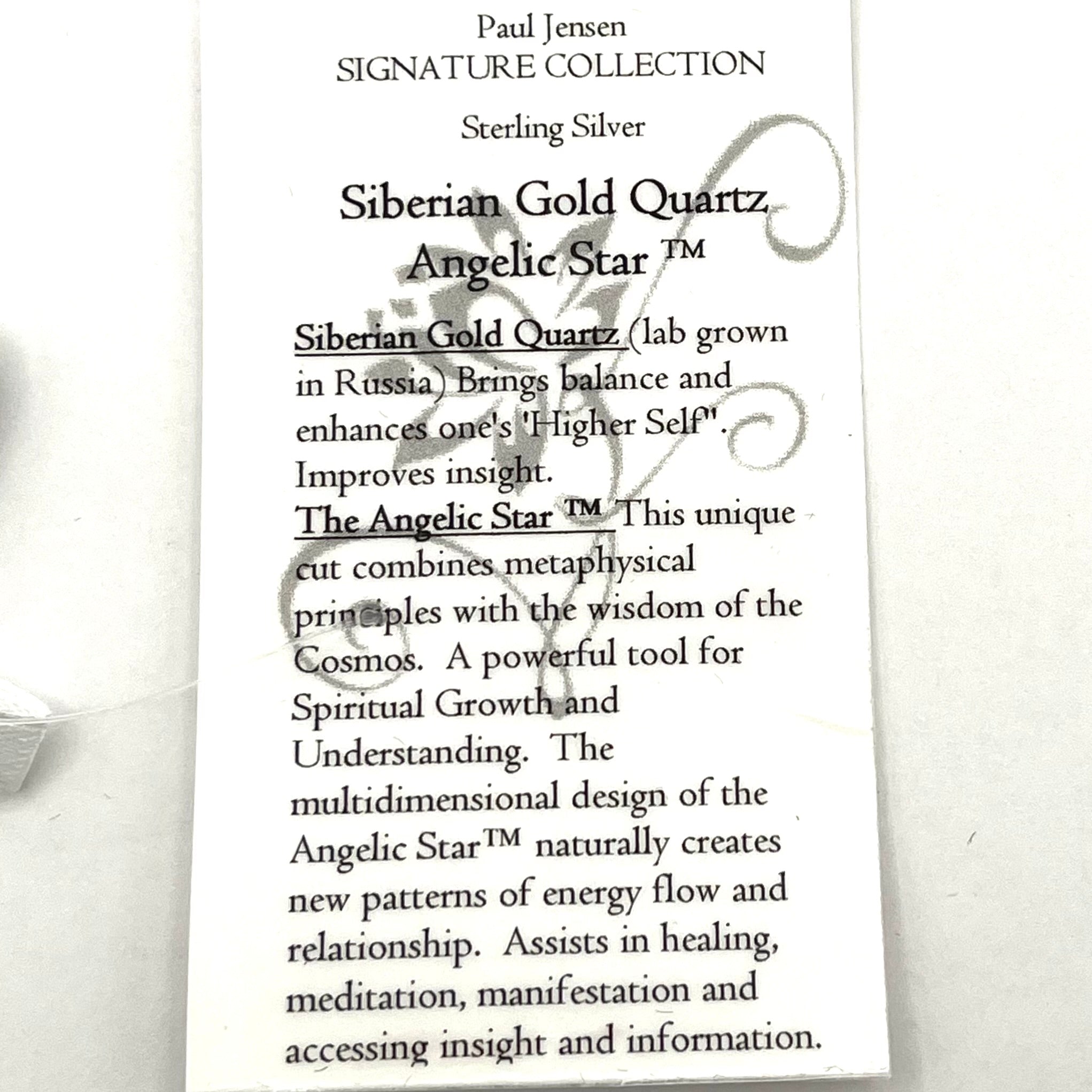 Siberian Gold Quartz Angelic Star™