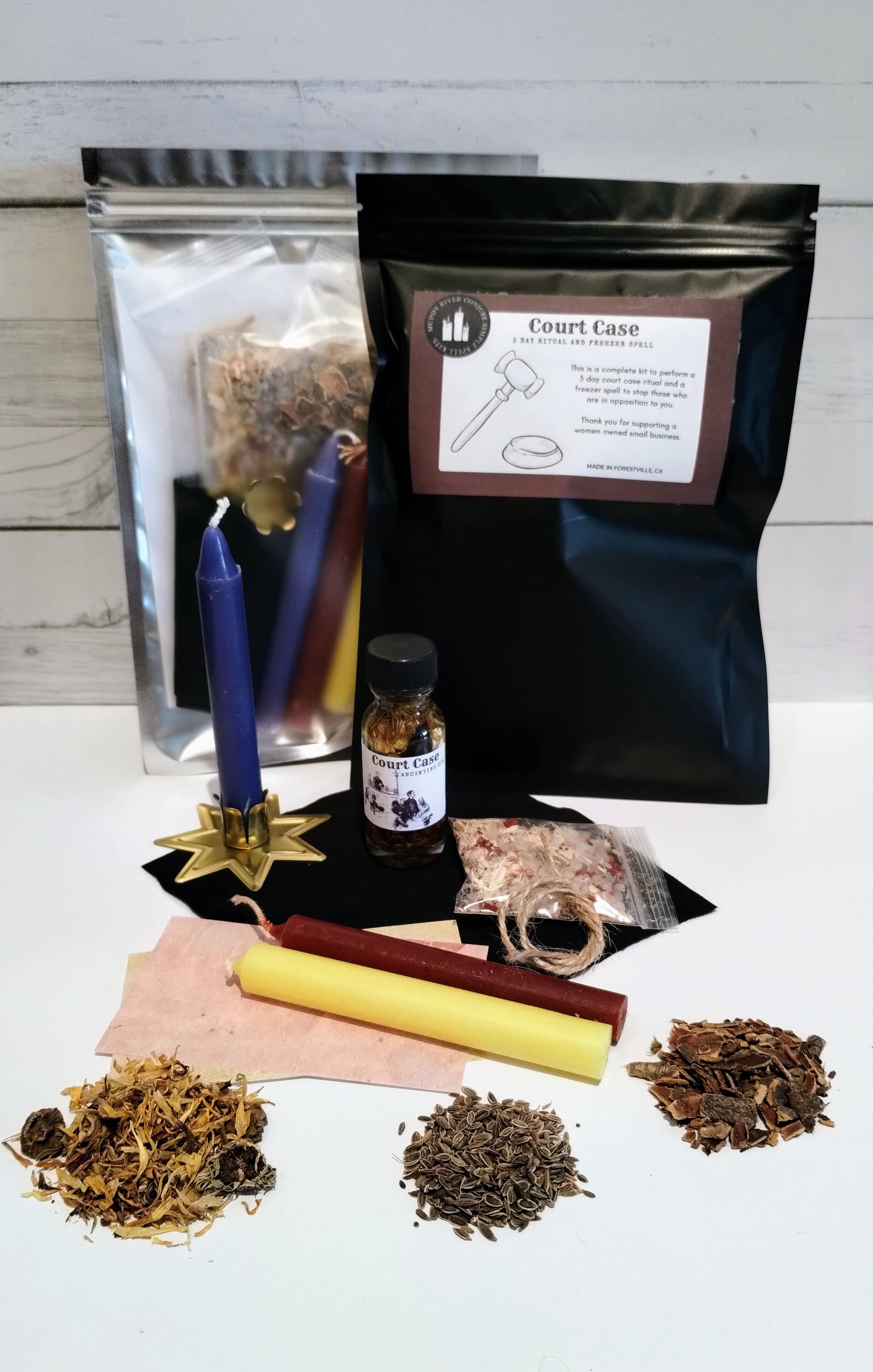 Court Case 3 night Ritual and Freezer Spell Kit
