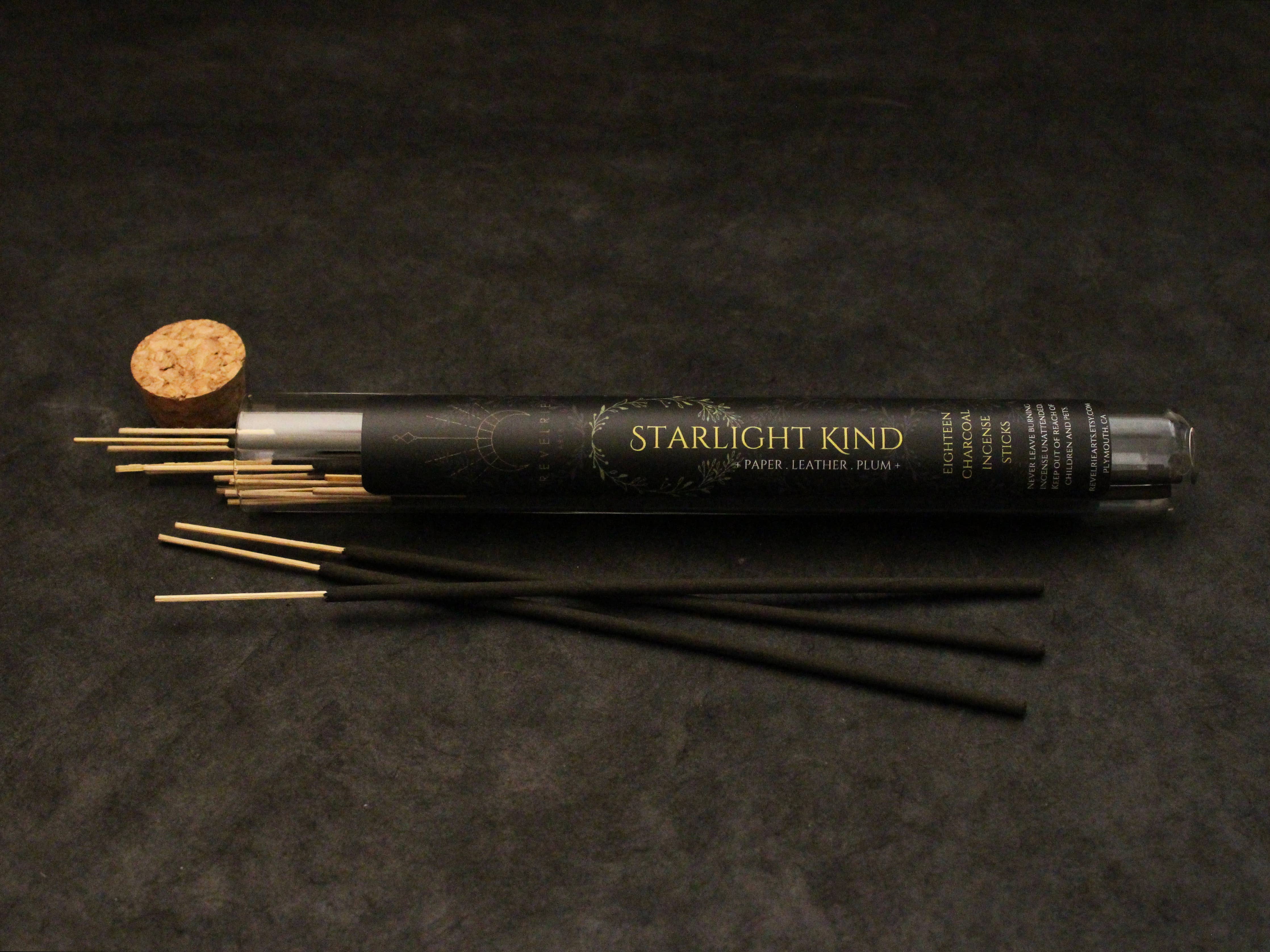 Starlight Kind - Charcoal Incense Sticks In Glass Tube