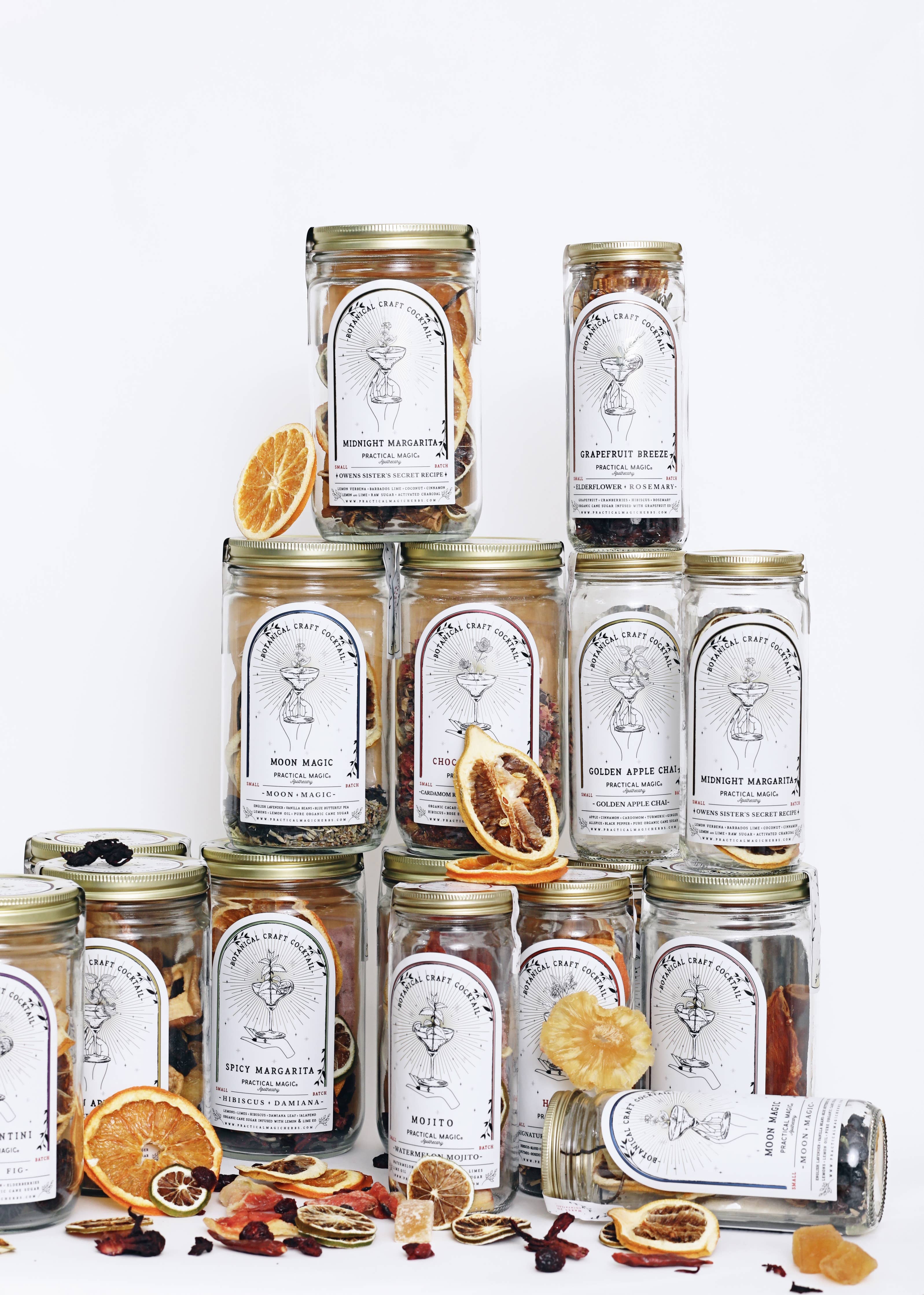Grapefruit Breeze Cocktail / Mocktail Drink Kit in Glass Jar