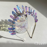 AURA | Crystal Quartz Crown with Moon