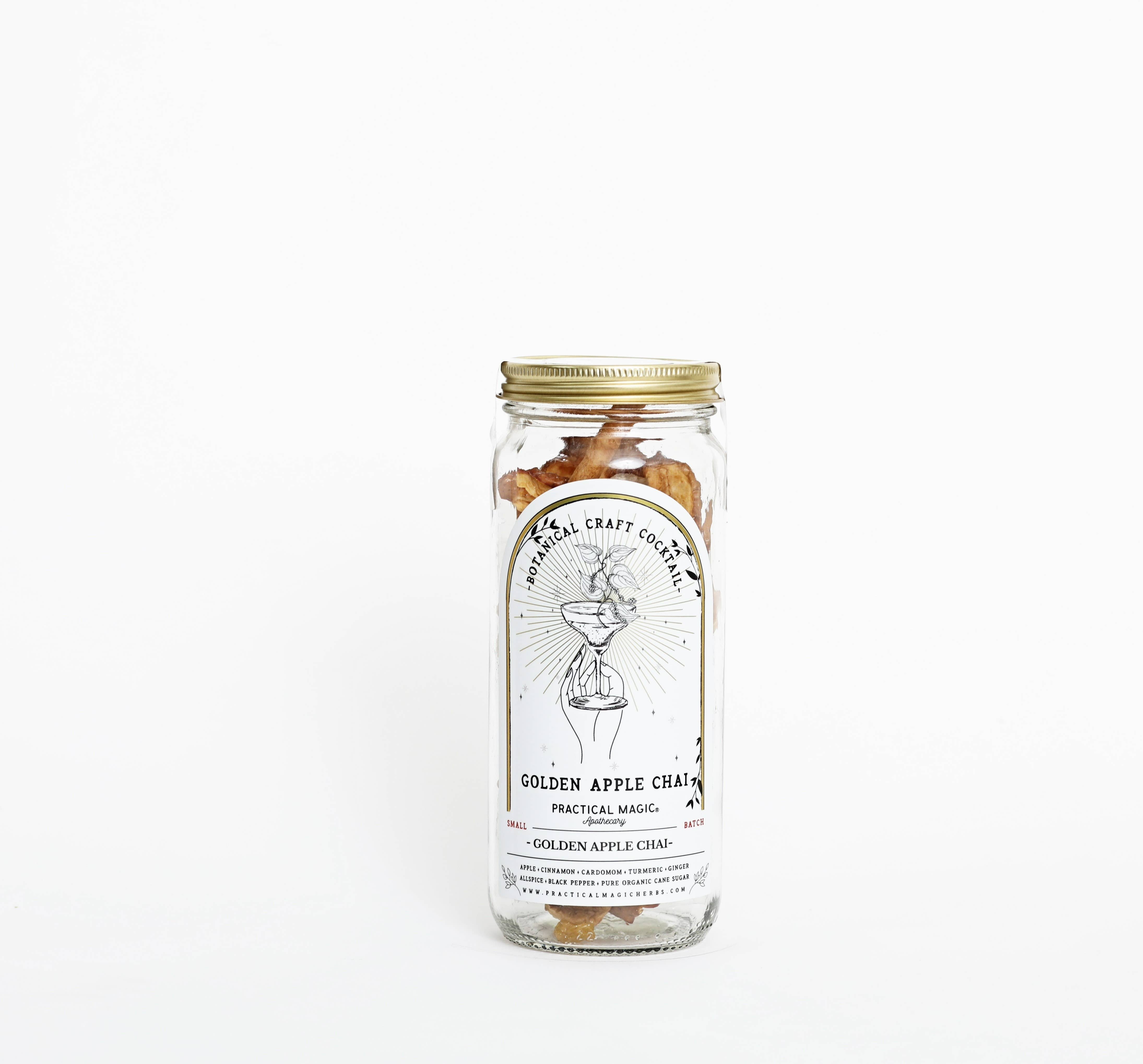 Golden Apple Chai Craft Cocktail Infusion Drink Kit -Jar