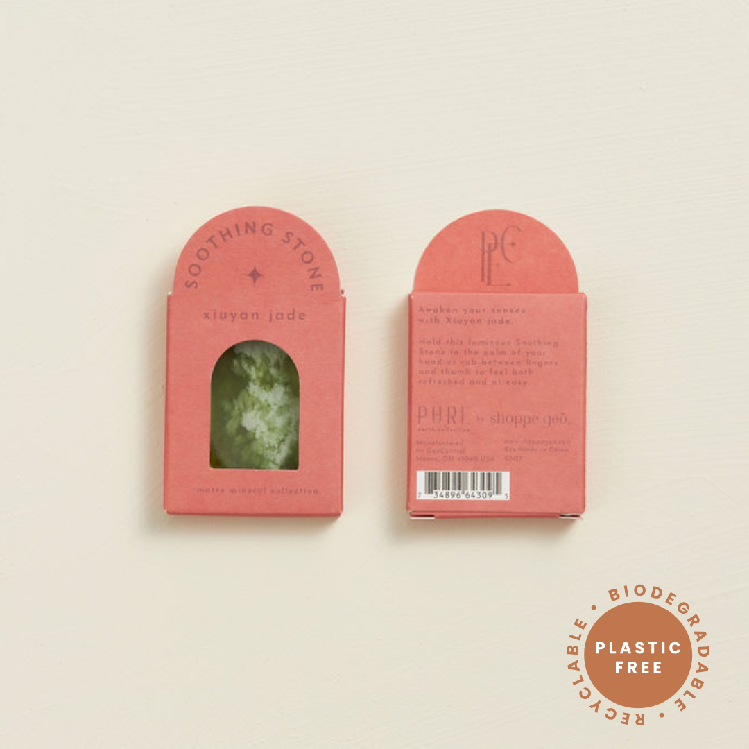 Xiuyan Jade Soothing Stone - Plastic Free Packaging!