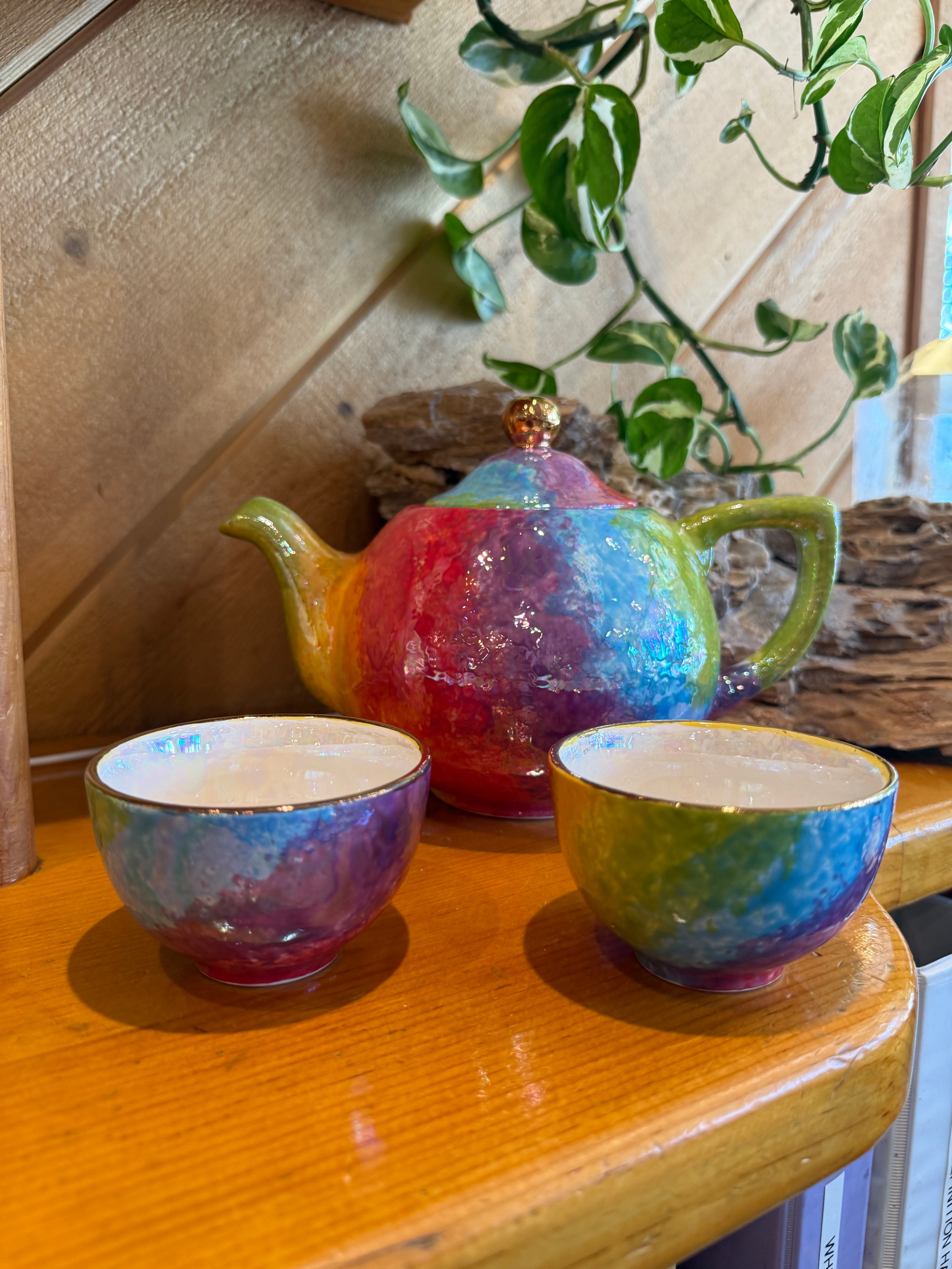 Rainbow Teapot Set