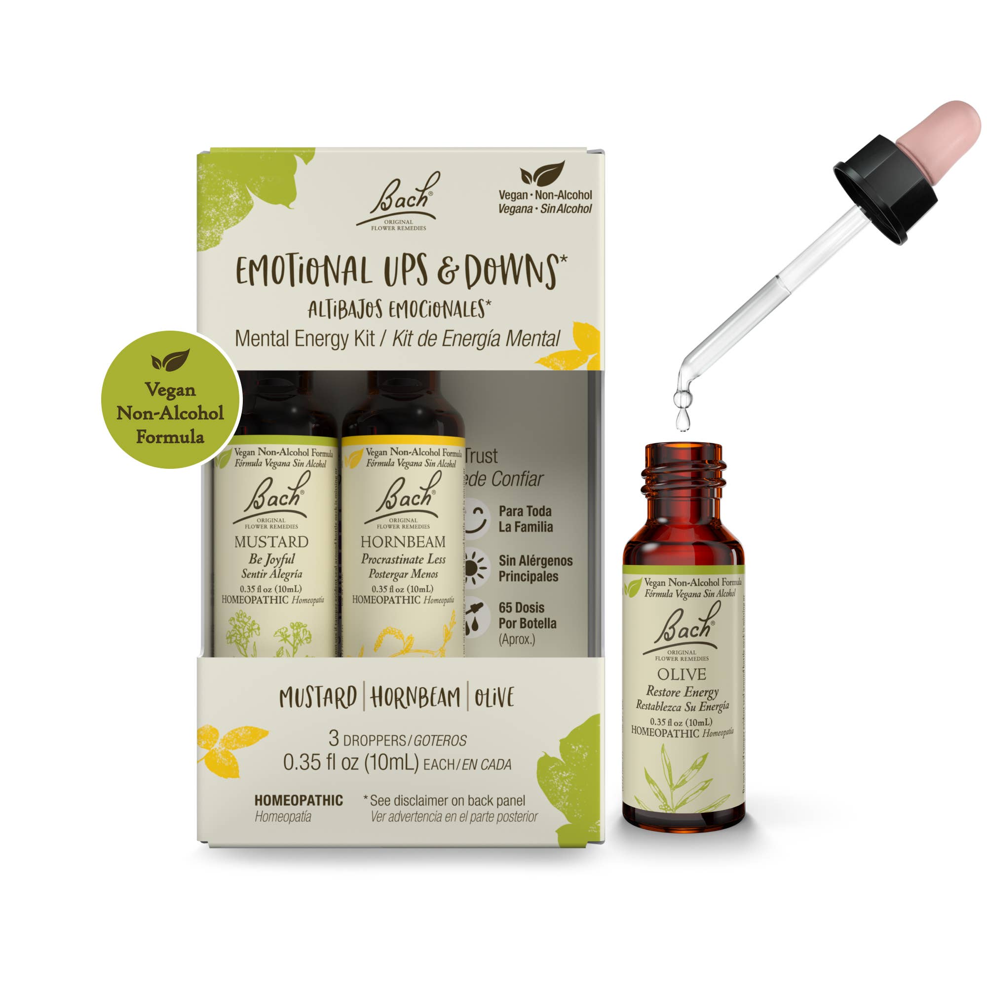 Bach Original Flower Remedies, Emotional Ups/Downs Trio Kit