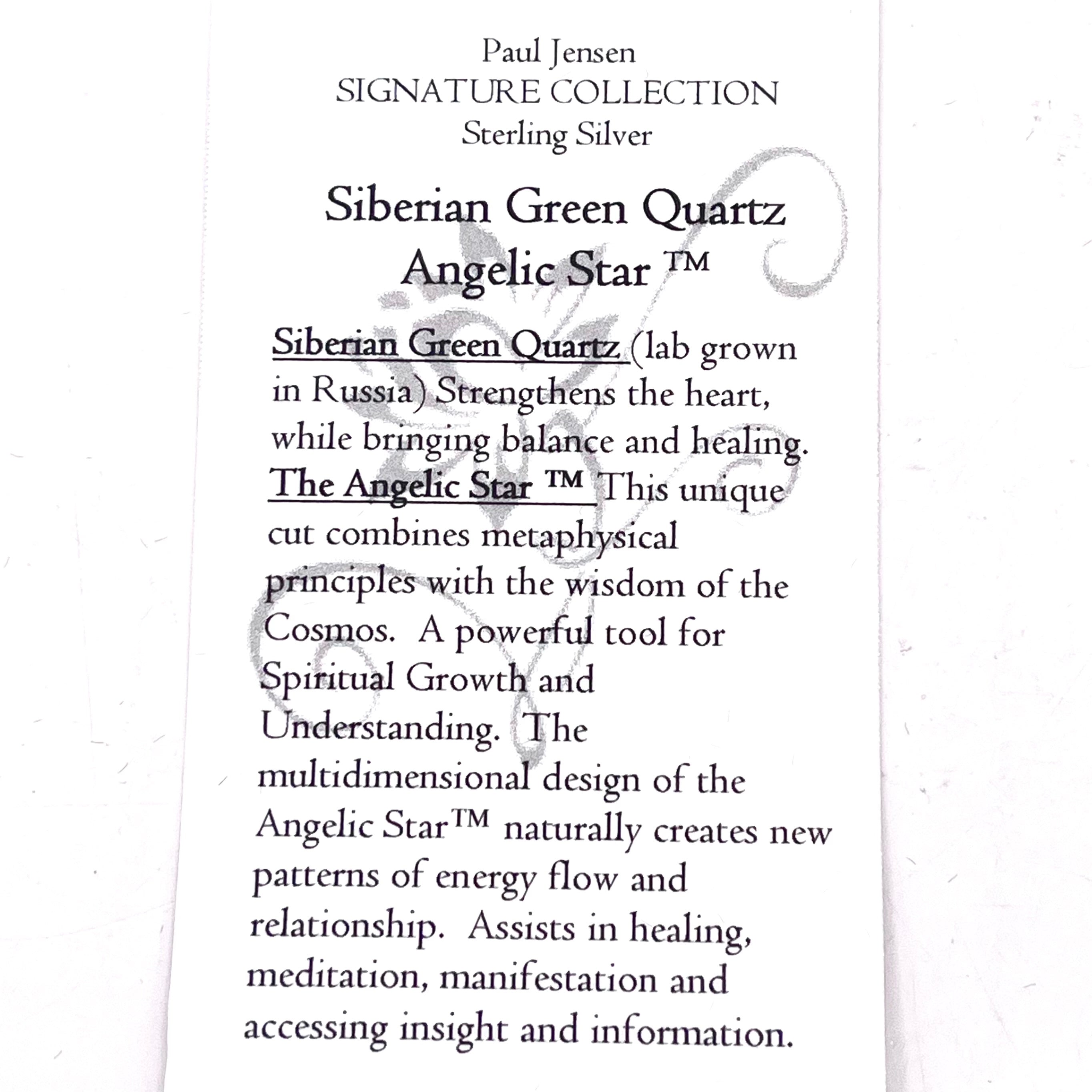 Siberian Green Quartz Angelic Star™