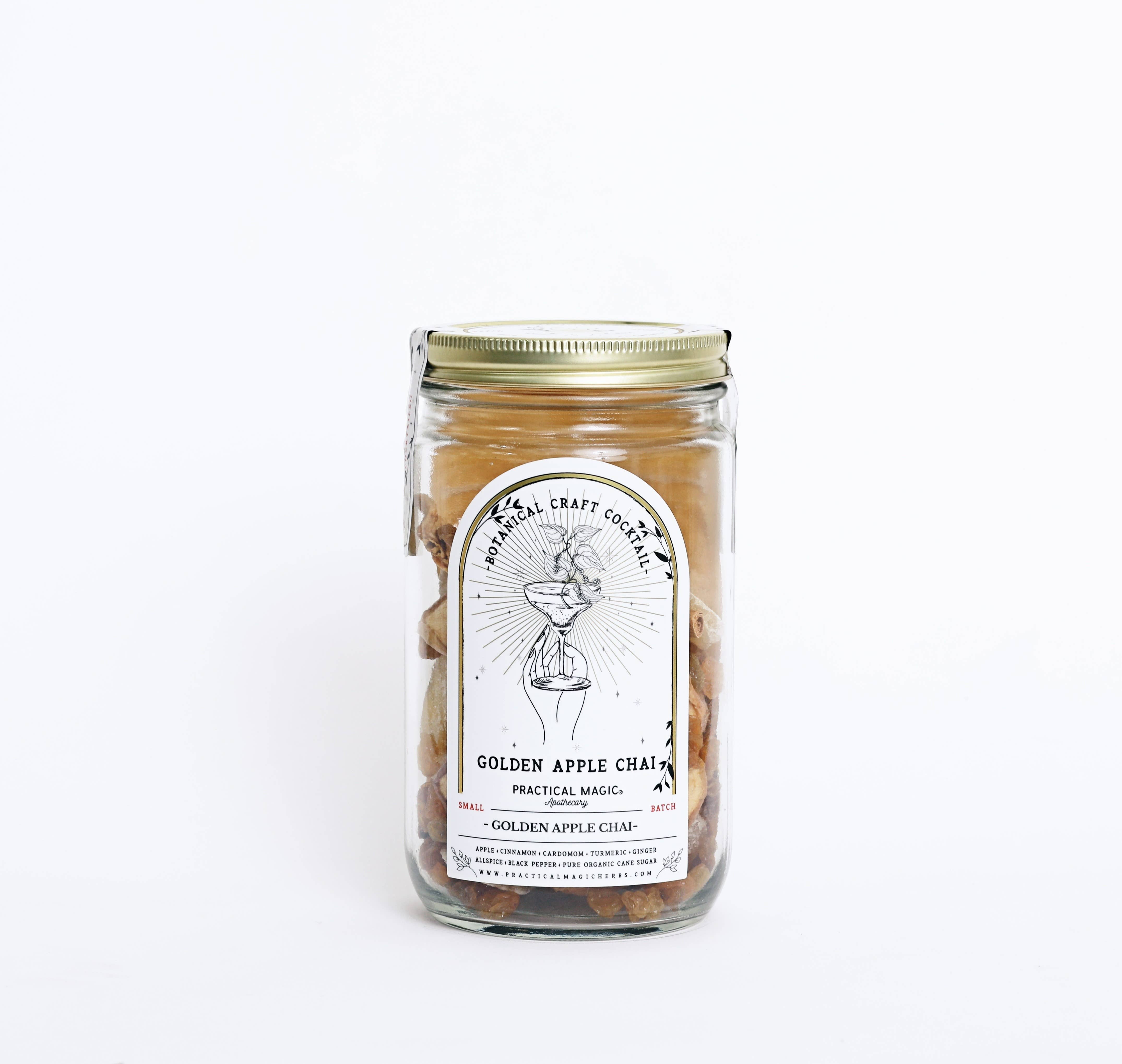 Golden Apple Chai Craft Cocktail Infusion Drink Kit -Jar