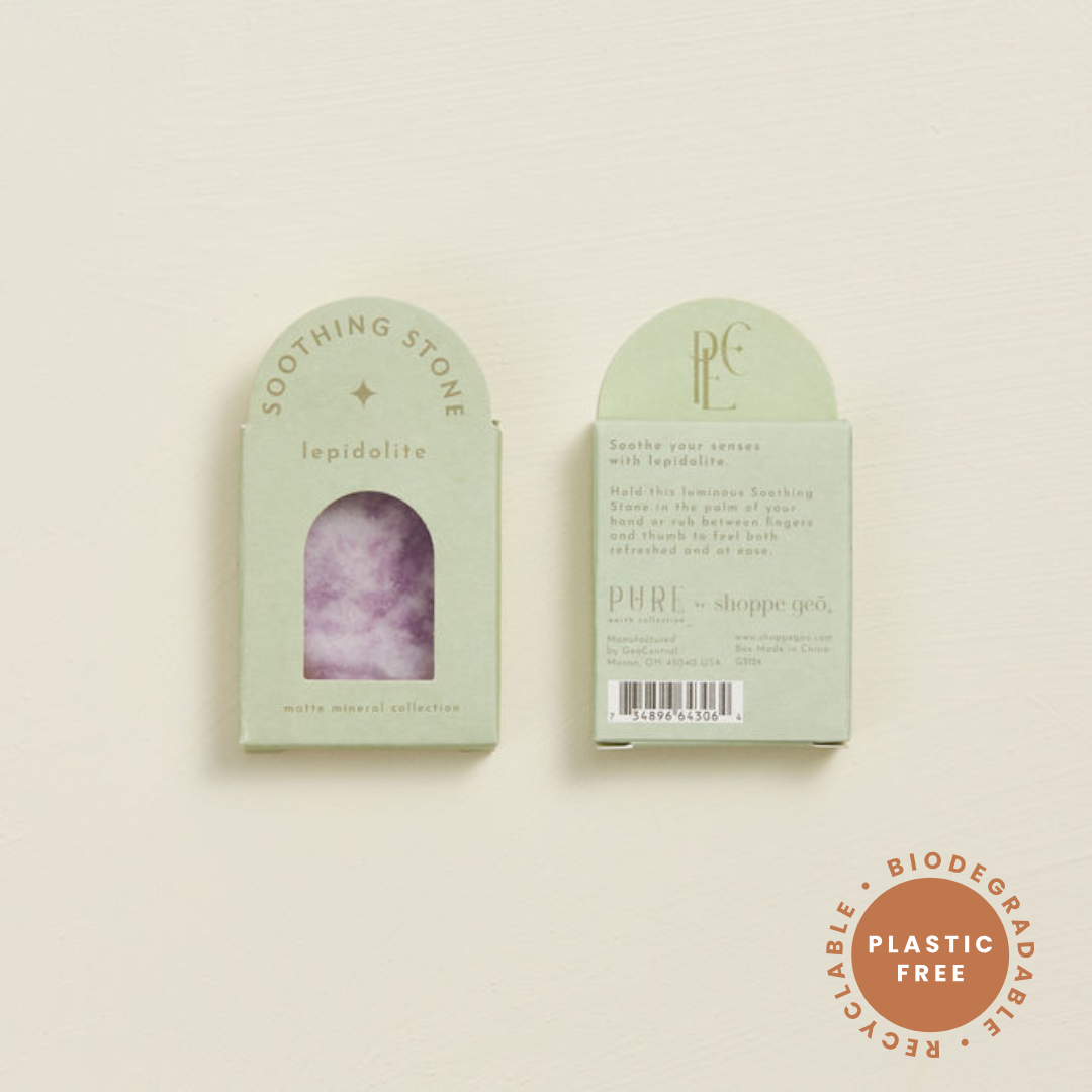 Lepidolite Soothing Stone - Plastic Free Packaging!