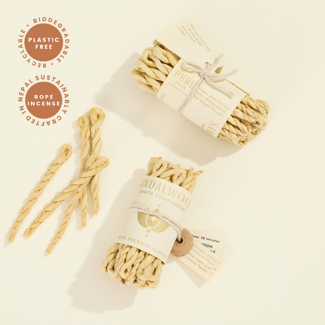 Sandalwood Rope Incense Bundle – Plastic Free