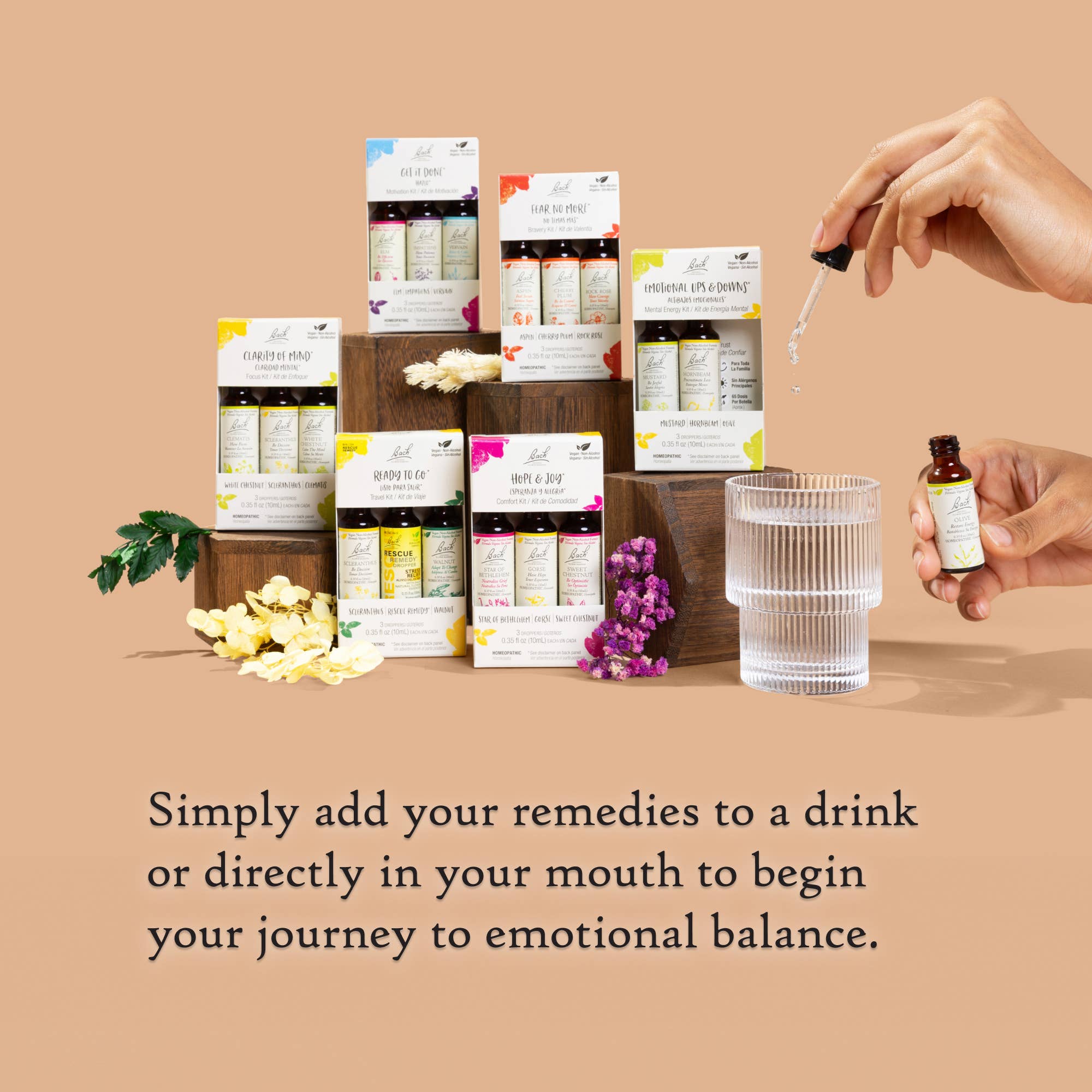 Bach Original Flower Remedies, Fear No More Trio Kit