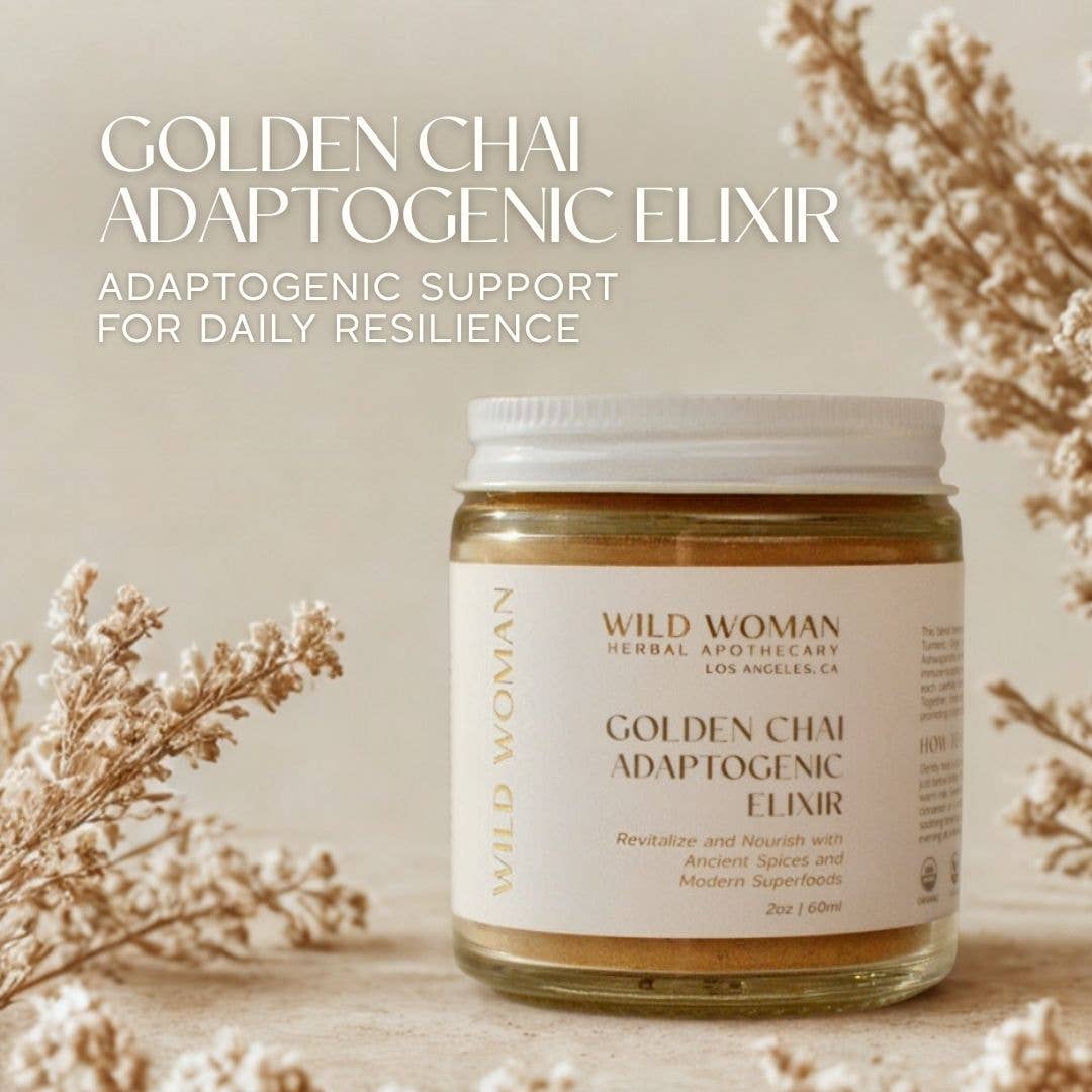 Golden Chai Adaptogenic Elixir | Ayurvedic Mushroom Blend