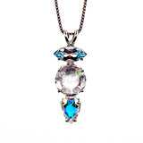 Angel Aura Mini Radiant Heart™ with Blue Topaz & Mystic Topaz