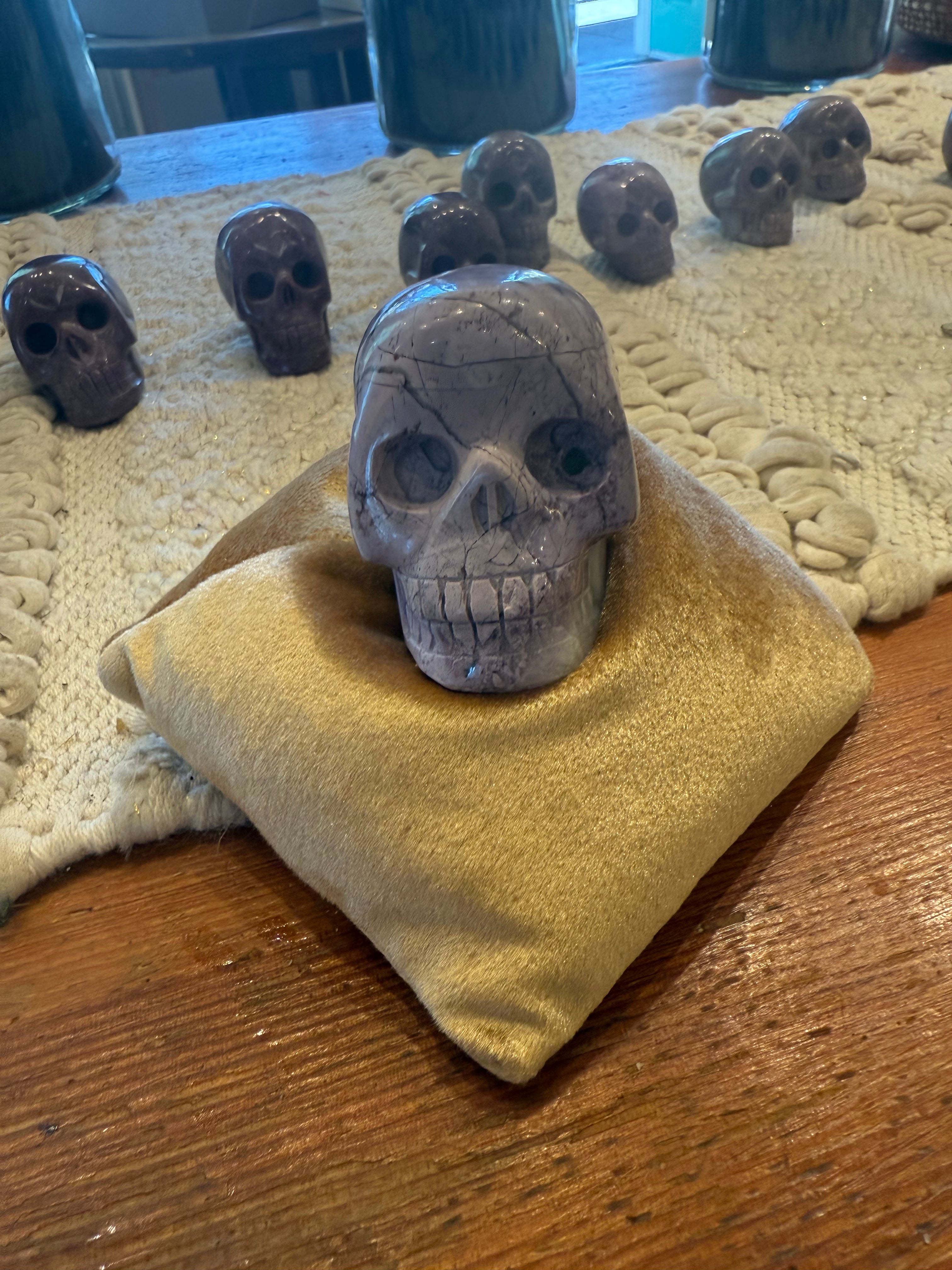 Lavender Jade Skull