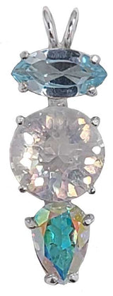 Angel Aura Mini Radiant Heart™ with Blue Topaz & Mystic Topaz