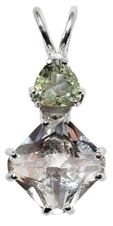 Clear Quartz Mini Magician Stone™ with Trillion Cut Andaras Crystal Glass