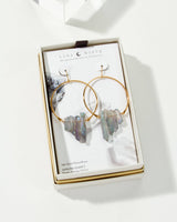 Super Nova Earrings- Rainbow Quartz
