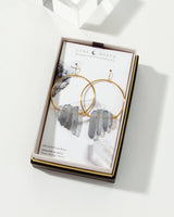 Super Nova Earrings | Ice Blue Quartz Statement Fish Hook