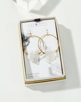 Super Nova Earrings- Mystic AB Clear Quartz