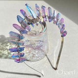 AURA | Crystal Quartz Crown with Moon