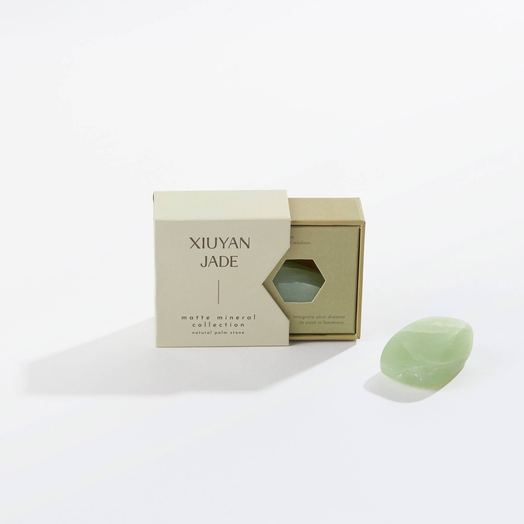 Palm Stone: Xiuyan Jade - Plastic Free Packaging!