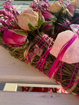 Rose Quartz, Rosemary, Sage, and Lavender Smudge Stick